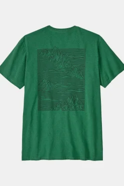 Fashion Patagonia T-Shirt Strataspire Responsibili-Tee Heartleaf Green