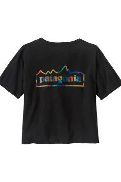 New Patagonia T-Shirt W'S Unity Fitz Easy Cut Responsibili-Tee Ink Black