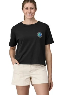 New Patagonia T-Shirt W'S Unity Fitz Easy Cut Responsibili-Tee Ink Black