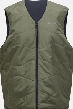 Sale Peak Performance Bodywarmer Insulated Reversable Vest Pine Needle/Black