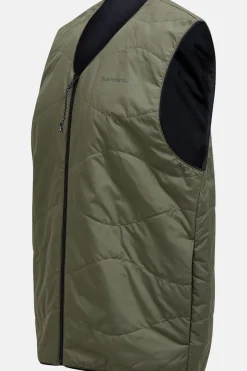 Sale Peak Performance Bodywarmer Insulated Reversable Vest Pine Needle/Black