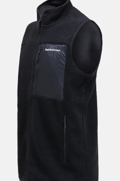 Outlet Peak Performance Bodywarmer M Pile Vest Black