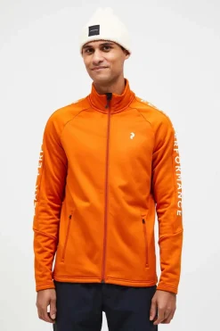 New Peak Performance Fleece M Rider Zip Jacket Gold Flame