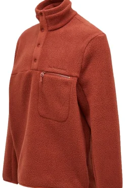 Hot Peak Performance Fleece M Fleece Snap T-Neck Spiced