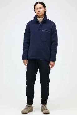 Discount Peak Performance Fleece M Fleece Snap T-Neck Blue Shadow