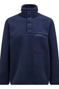 Discount Peak Performance Fleece M Fleece Snap T-Neck Blue Shadow