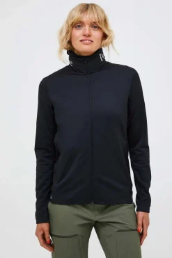Fashion Peak Performance Fleece W Rider Tech Zip Jacket Black