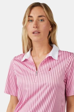 Hot Peak Performance Polo W Graphic Ss Zip Polo Morning Dew