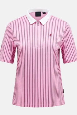 Hot Peak Performance Polo W Graphic Ss Zip Polo Morning Dew