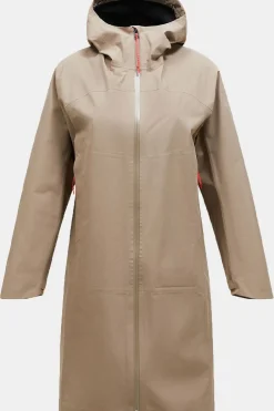 Clearance Peak Performance Regenjas W Treeline Shell Parka Avid Beige