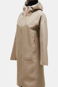 Clearance Peak Performance Regenjas W Treeline Shell Parka Avid Beige