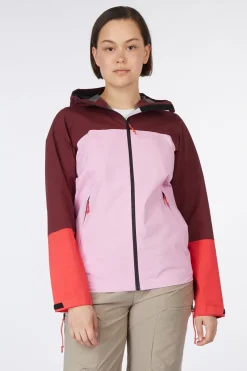 Hot Peak Performance Regenjas W Trail Hipe Shell Jacket Obscure/Morning Dew/Brilliant Red