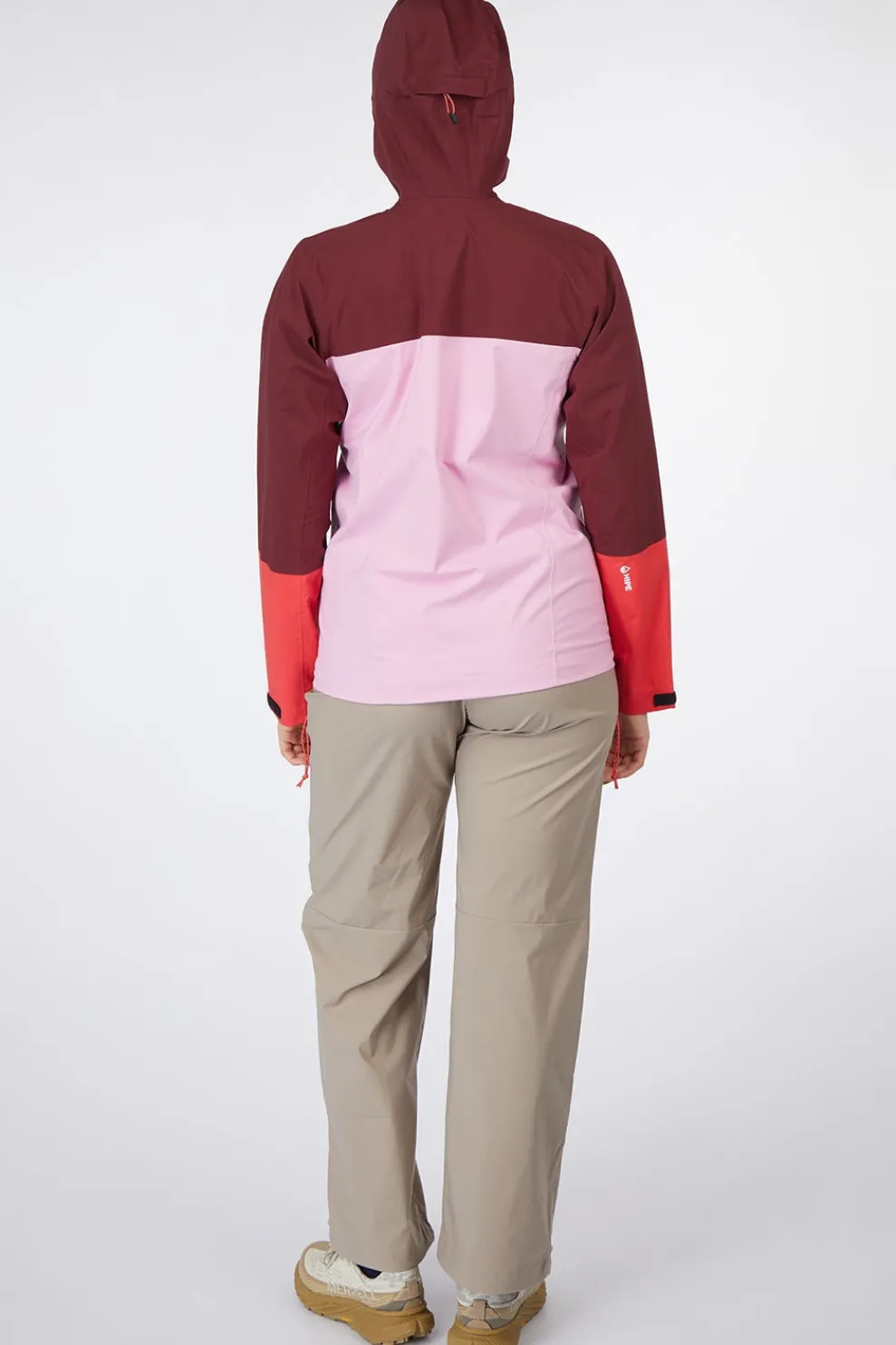 Hot Peak Performance Regenjas W Trail Hipe Shell Jacket Obscure/Morning Dew/Brilliant Red