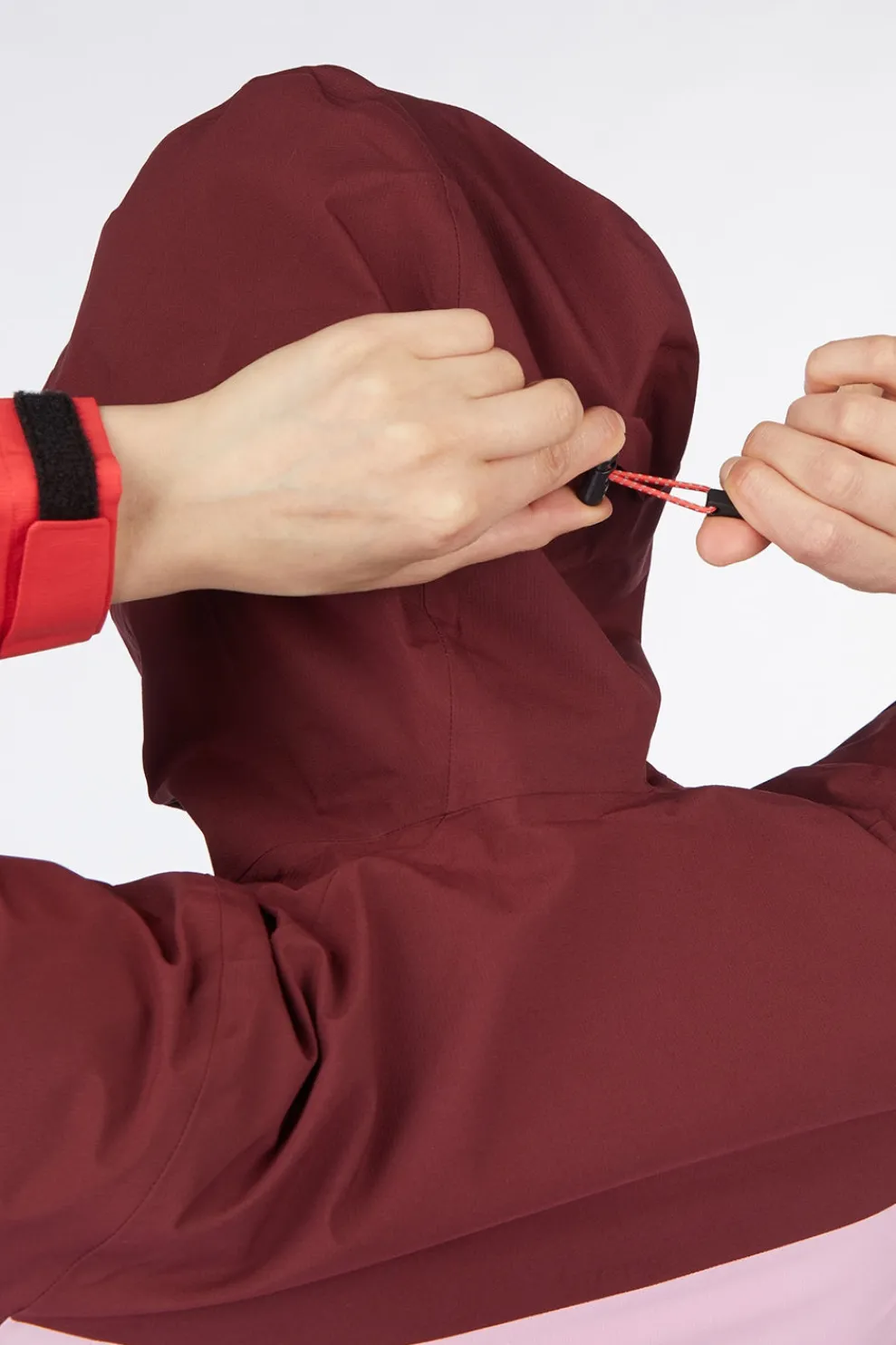 Hot Peak Performance Regenjas W Trail Hipe Shell Jacket Obscure/Morning Dew/Brilliant Red