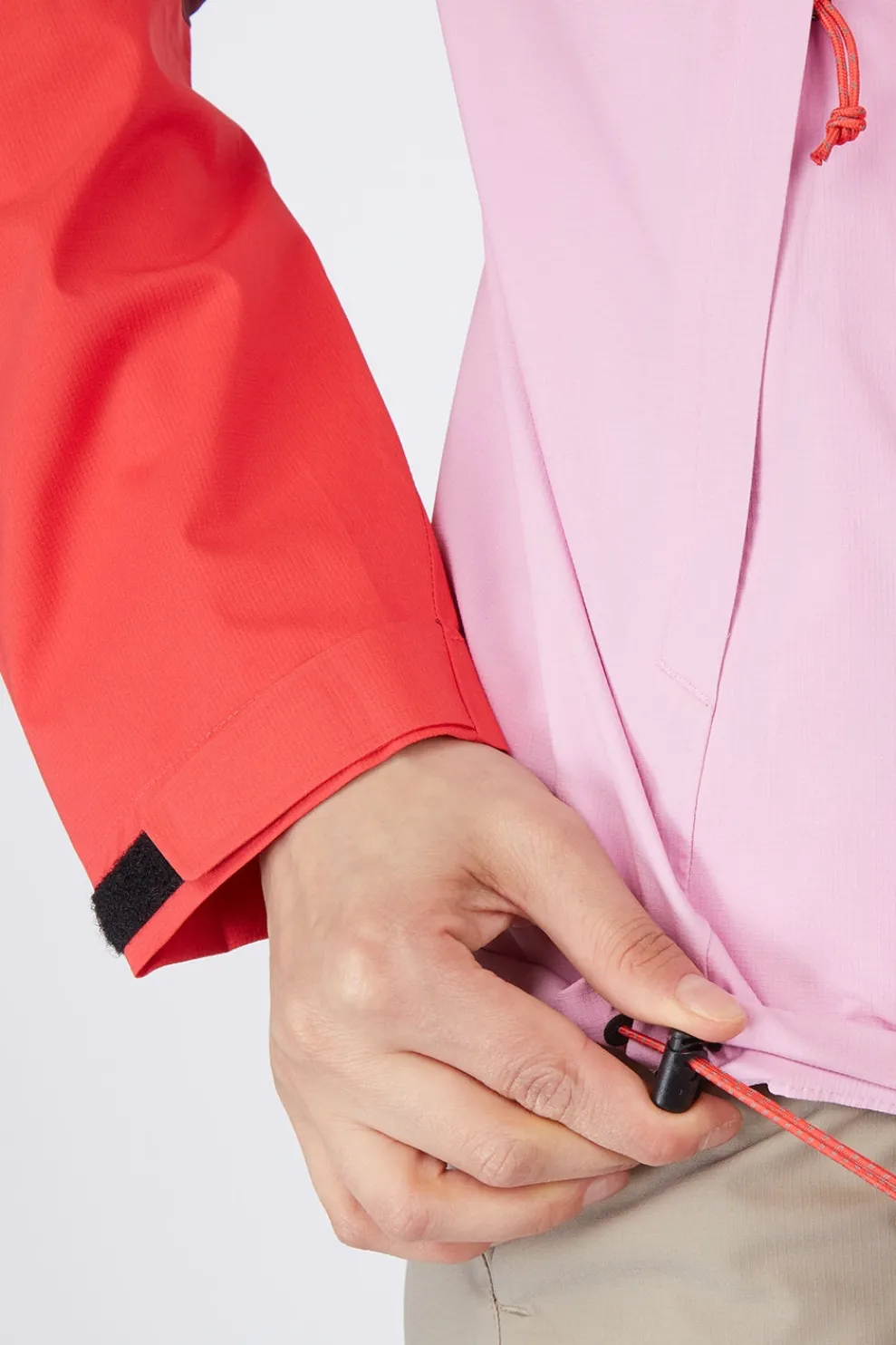 Hot Peak Performance Regenjas W Trail Hipe Shell Jacket Obscure/Morning Dew/Brilliant Red