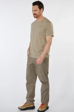 New Peak Performance T-Shirt M Explore Logo Tee Avid Beige