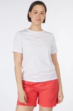 Discount Peak Performance T-Shirt W Explore Graphic Tee White