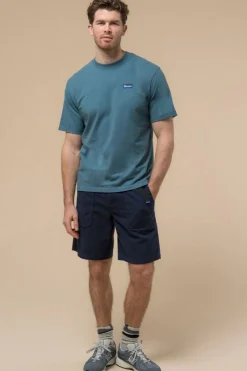 Fashion Penfield T-Shirt Ripple Textured Jersey S/S T-Shirt Blue Fusion