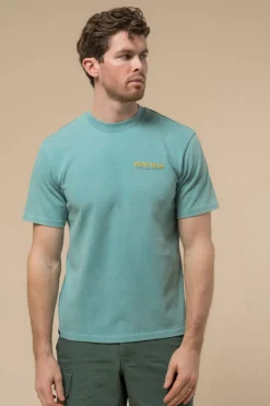 Discount Penfield T-Shirt Whale Scene Back Graphic S/S T-Shirt Dusty Turquoise