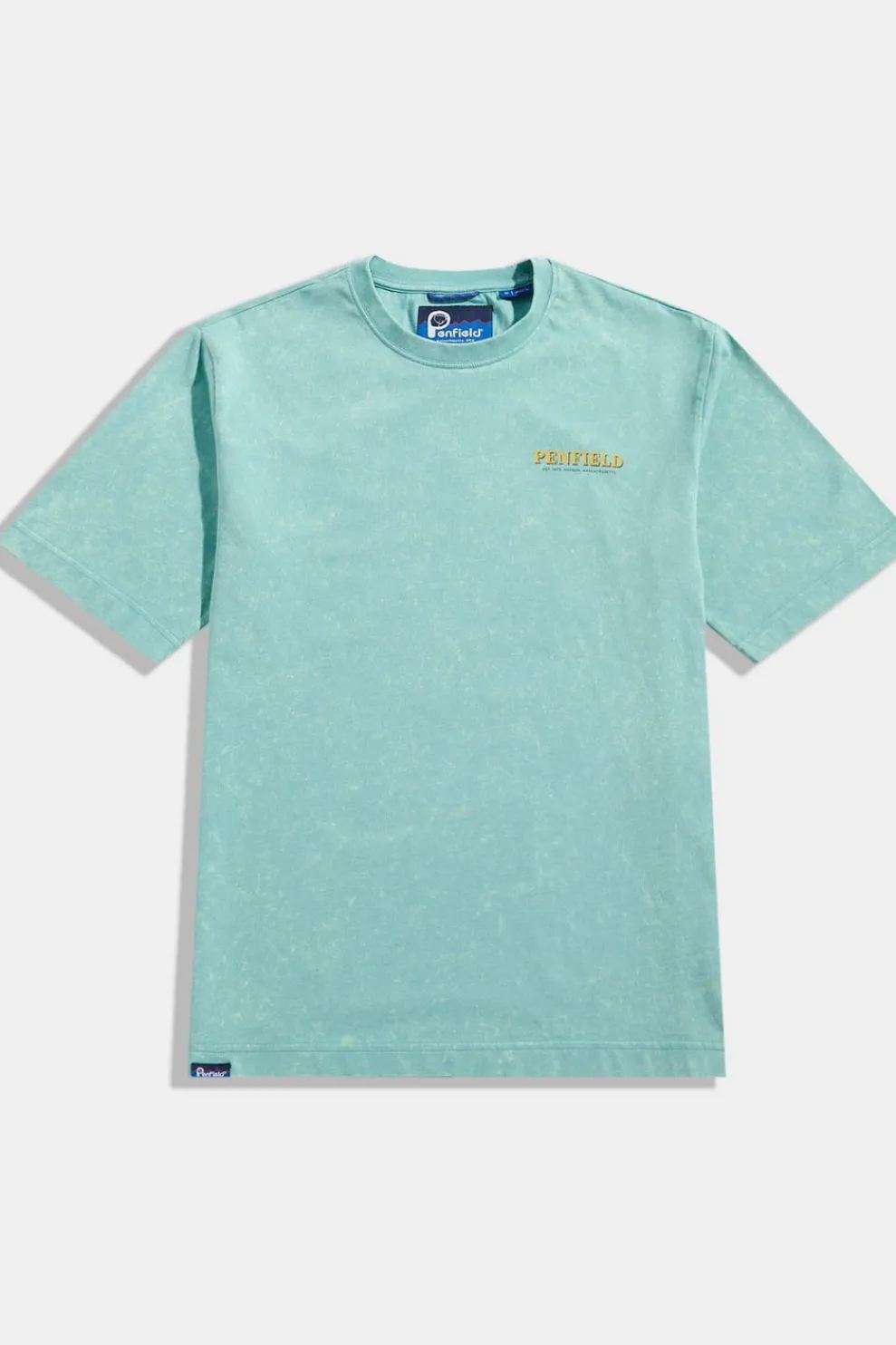 Discount Penfield T-Shirt Whale Scene Back Graphic S/S T-Shirt Dusty Turquoise
