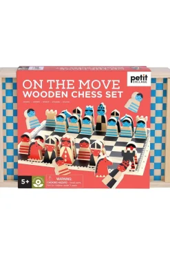 Speelgoed On The Move Wooden Chess Set-Petit Collage Fashion