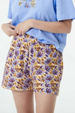 Discount Picture Organic Clothing Short Sesia Printed Shorts Alpine Thistle Print