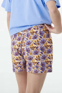 Discount Picture Organic Clothing Short Sesia Printed Shorts Alpine Thistle Print