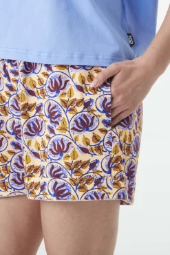 Discount Picture Organic Clothing Short Sesia Printed Shorts Alpine Thistle Print