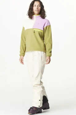 Hot Picture Organic Clothing Fleece Arcca W 1/4 Fleece Green Moss Vanilla Orch