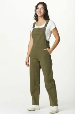 Outlet Picture Organic Clothing Broek Bibee Drill Overalls Tobacco