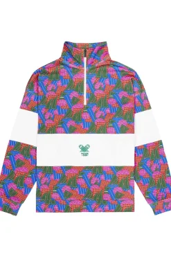 Best Picture Organic Clothing Fleece Fir Rugby 1/4 Zip Sweater A Player Print