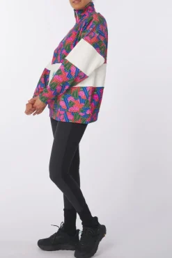 Best Picture Organic Clothing Fleece Fir Rugby 1/4 Zip Sweater A Player Print