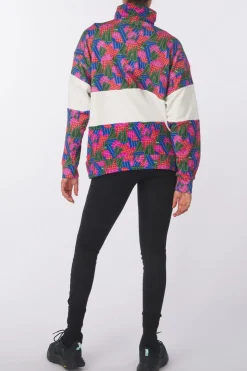 Best Picture Organic Clothing Fleece Fir Rugby 1/4 Zip Sweater A Player Print