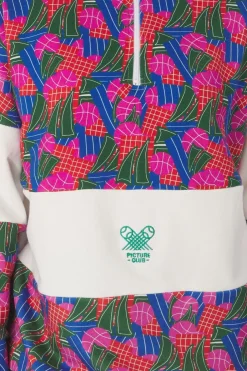 Best Picture Organic Clothing Fleece Fir Rugby 1/4 Zip Sweater A Player Print