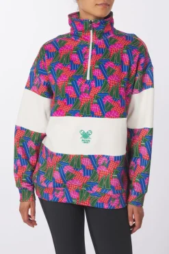 Best Picture Organic Clothing Fleece Fir Rugby 1/4 Zip Sweater A Player Print