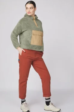 Clearance Picture Organic Clothing Fleece Darie 1/4 Hoodie Shadow