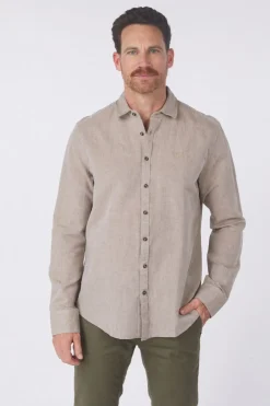 Online PME Legend Hemd Cotton Linen 2 Tone Ivy Greens