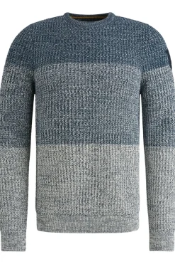 Outlet PME Legend Trui Gradient Indigo Beige