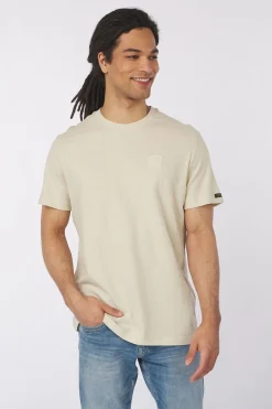 Fashion PME Legend T-Shirt Jacquard Stripes Bone White