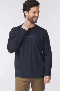 New PME Legend T-Shirt Long Sleeve Cotton Elastan Beige