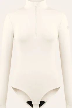 Online Poivre Blanc Fleece Bodysuit Natural White