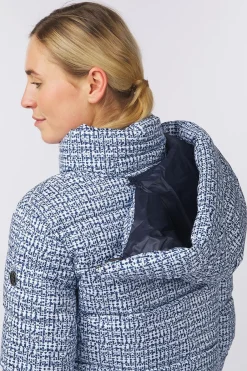 Clearance Poivre Blanc Ski-Jas Cassia Jacket Tweed Gothic Blue