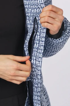 Clearance Poivre Blanc Ski-Jas Cassia Jacket Tweed Gothic Blue