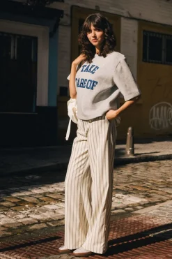 Broek Striped Cream-Pom Amsterdam New