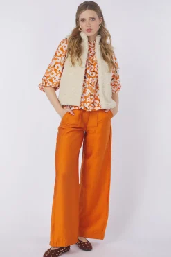 Gilet Teddy Love Ecru-Pom Amsterdam Outlet