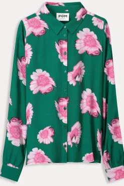 Hemd Mila Meadow Flowers Green-Pom Amsterdam New