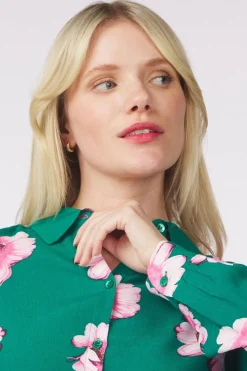 Hemd Mila Meadow Flowers Green-Pom Amsterdam New