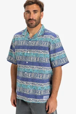 Hot Quiksilver Hemd Global Heat Ss Aqua Sky Global Heat 32X32