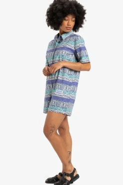 Outlet Quiksilver Pansy Romper Aqua Sky Global Heat 32X32