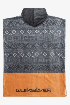 Discount Quiksilver Surfponcho Hoodie Towel Vintage Indigo Blueweed